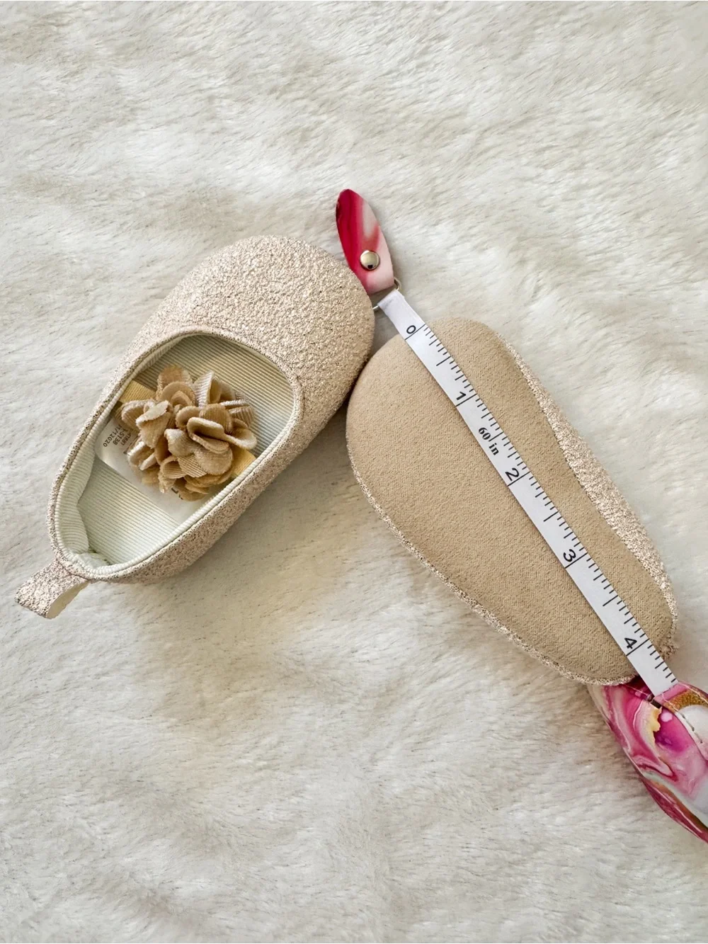 Bundle of Two Sparkle Floral Girls' Ballet Flats - Baby Girl 0-3 months